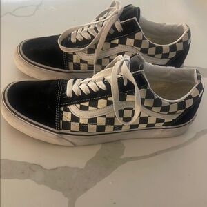 Vans Black and White Checkered Sneakers